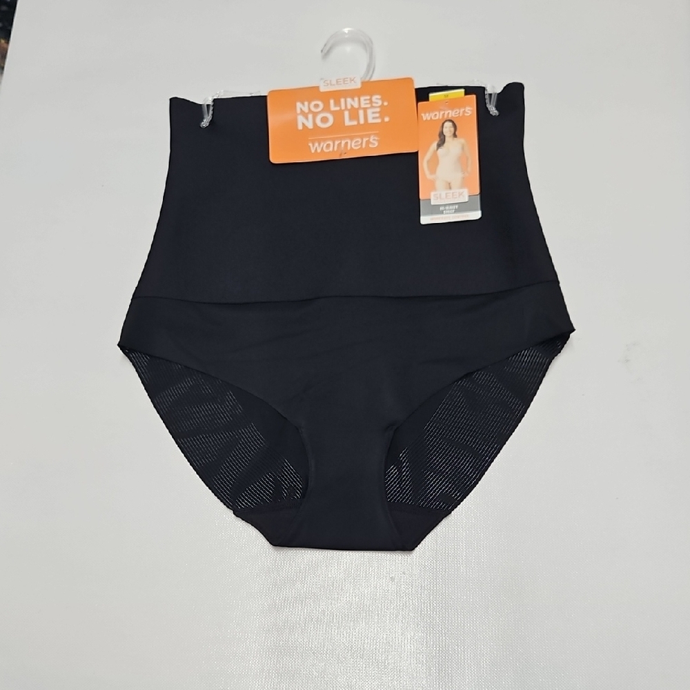 Warner's Sleek Black Shapewear Briefs